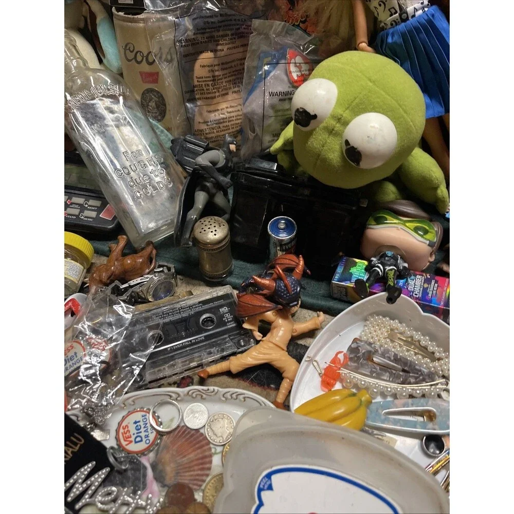 Mixed Lot of Junk Drawer Toys McDonald’s Coins Silver Collections  READ